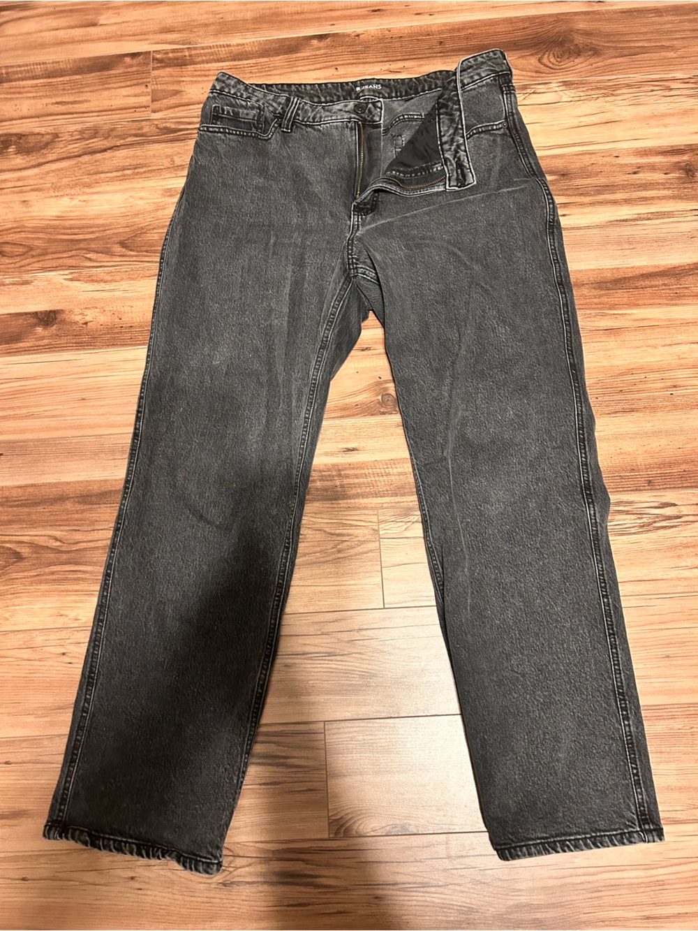 Reitmans Men's Washed Black Straight Jeans